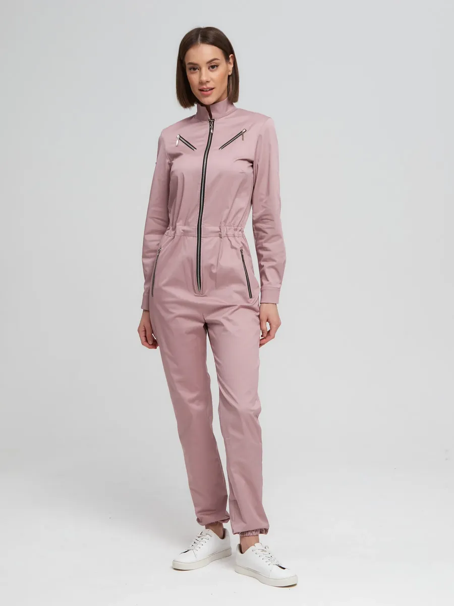 Комбинезон Cotton (4 молнии), розовый